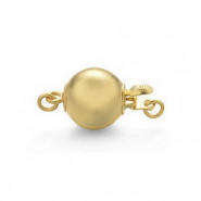 Brass metal ball clasp 6mm - Gold